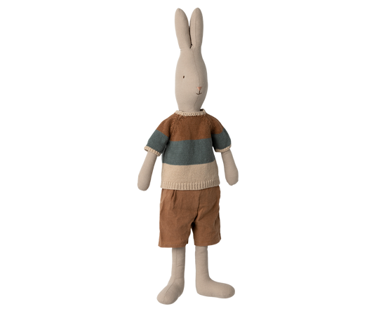 Maileg Rabbit size 4, Classic -Knitted shirt and shorts
