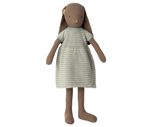Maileg Bunny Size 4, Brown - Knitted Dress