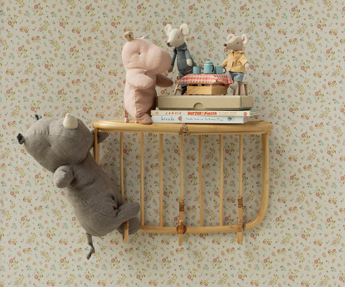 Maileg Safari Friends, Small Hippo - Soft Rose