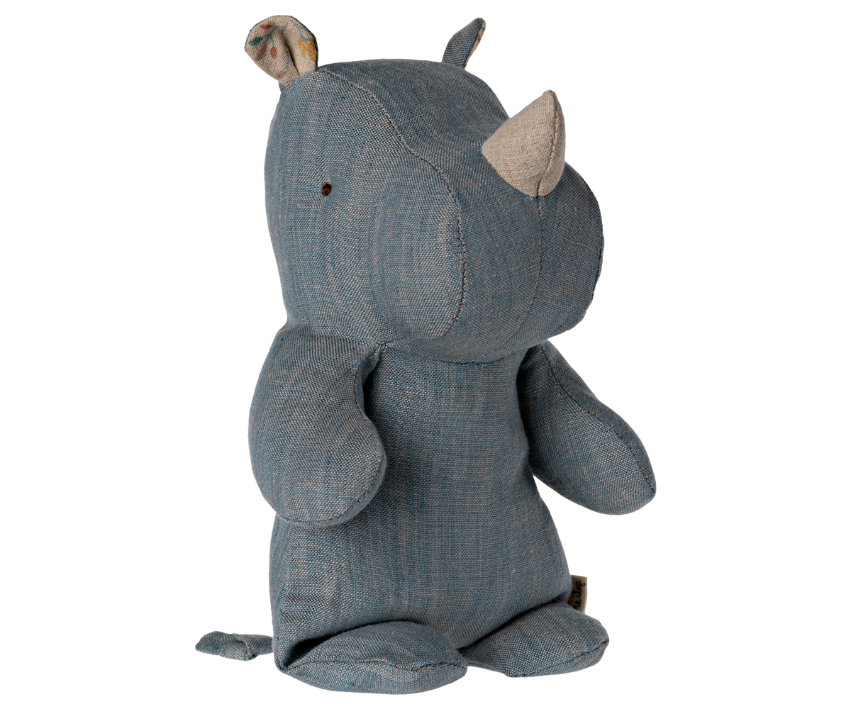 Maileg Safari friends, Small Rhino -Blue/sand