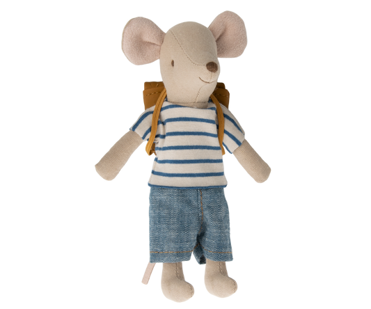 Maileg Tricycle Mouse Big Brother with Bag