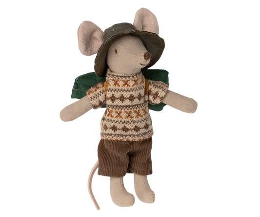 Maileg Hiker Mouse Big Brother