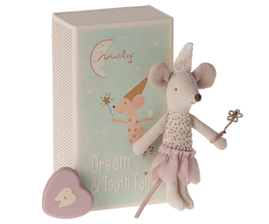 Maileg Tooth Fairy, Little Sister in a matchbox