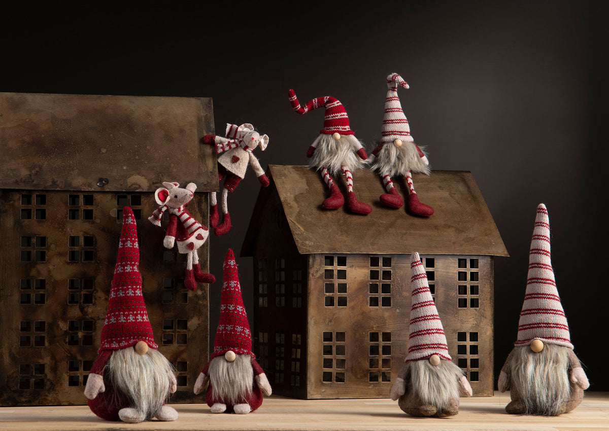 Alot Tomte Sittande Röd/Beige