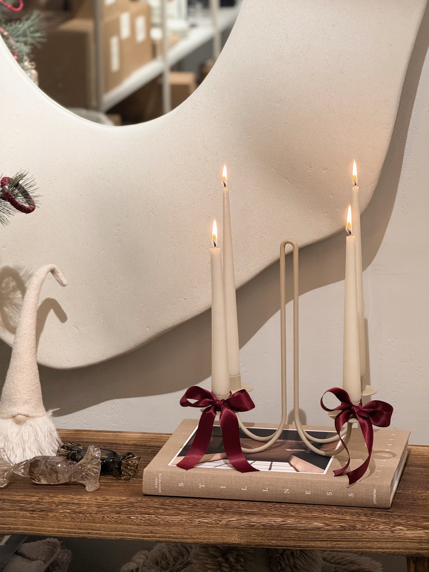 Ferm Living Sway Candelabra - Cashmere