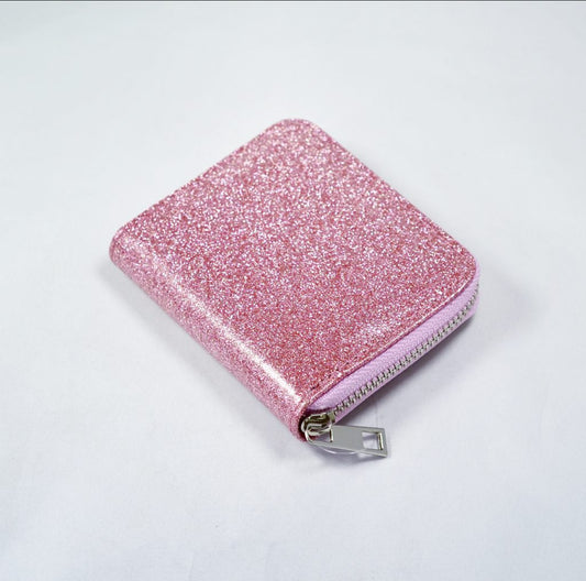 Busy Lizzie - Portmonnä rosa glitter