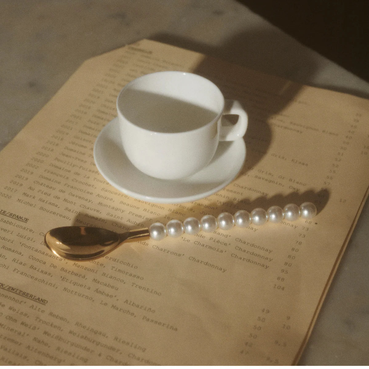 Pearl spoon set of 4