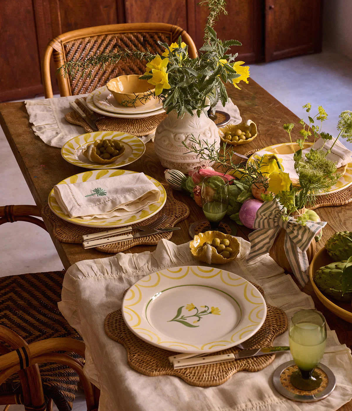 Pick A Poppy Cottage Flower Tallrik Gul