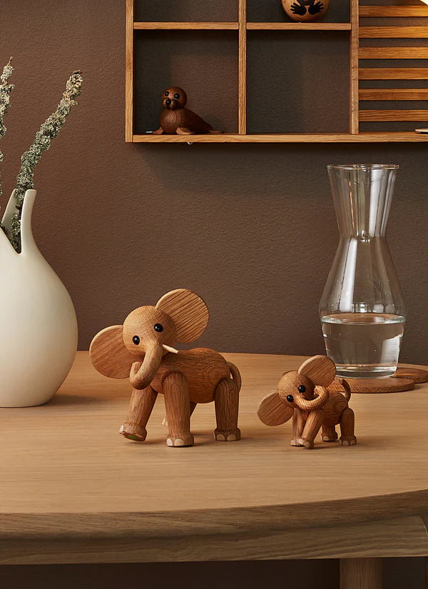 Spring Copenhagen Ella Elefant Baby Trädekoration 9 cm EK/Lönn