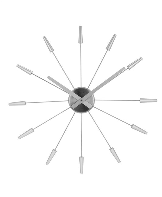 NeXtime Plug Inn Väggklocka 58 cm Silver