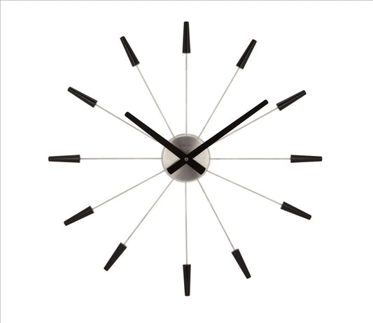 NeXtime Plug Inn Väggklocka 58 cm Svart