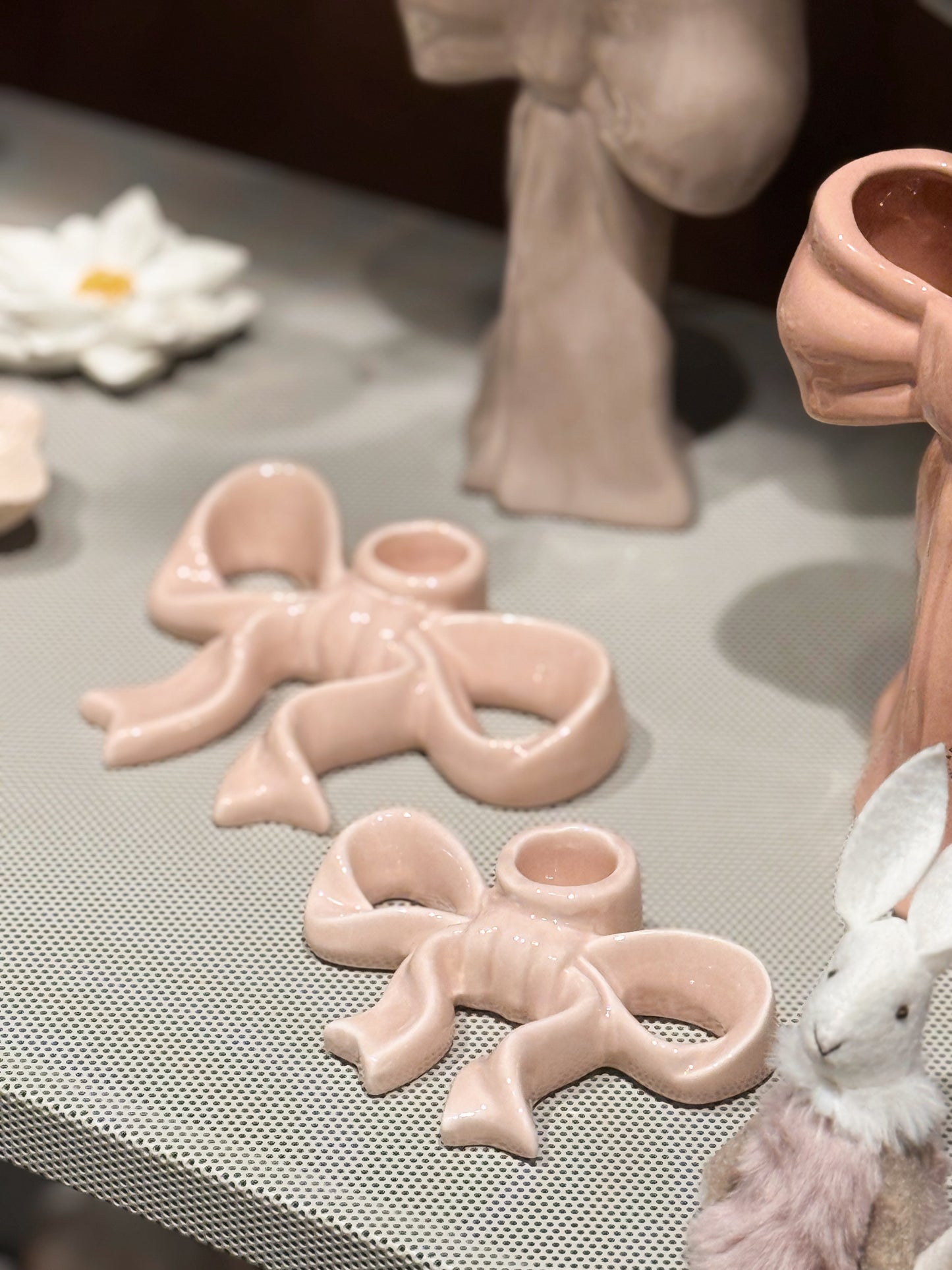 Mitt & Ditt Fenja Rosett Ljusstake Rosa S