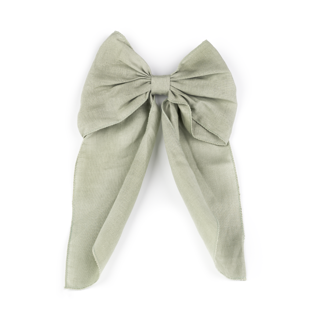 Busy Lizzie - Linen Love Story - Bow Molly grön