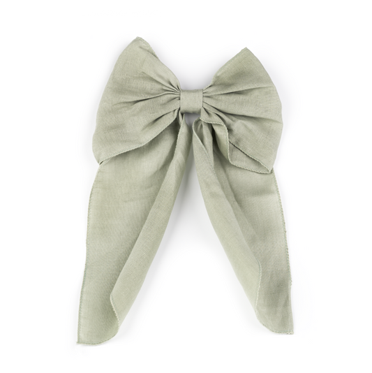Busy Lizzie - Linen Love Story - Bow Molly grön