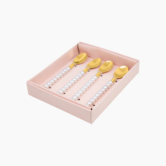Pearl spoon set of 4