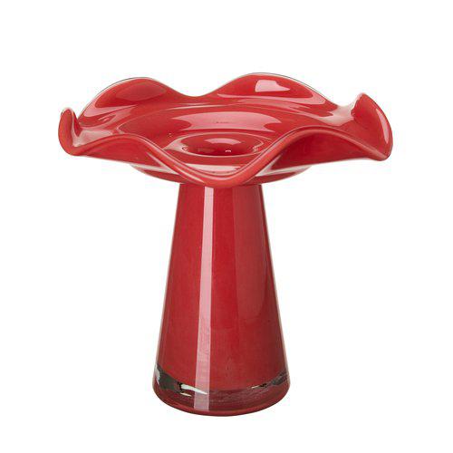 Wikholm Form Barbro Vas 18x17cm Röd
