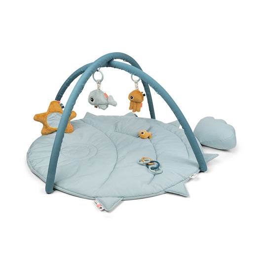 Done by Deer Activity Play Mat Sea friends Blue