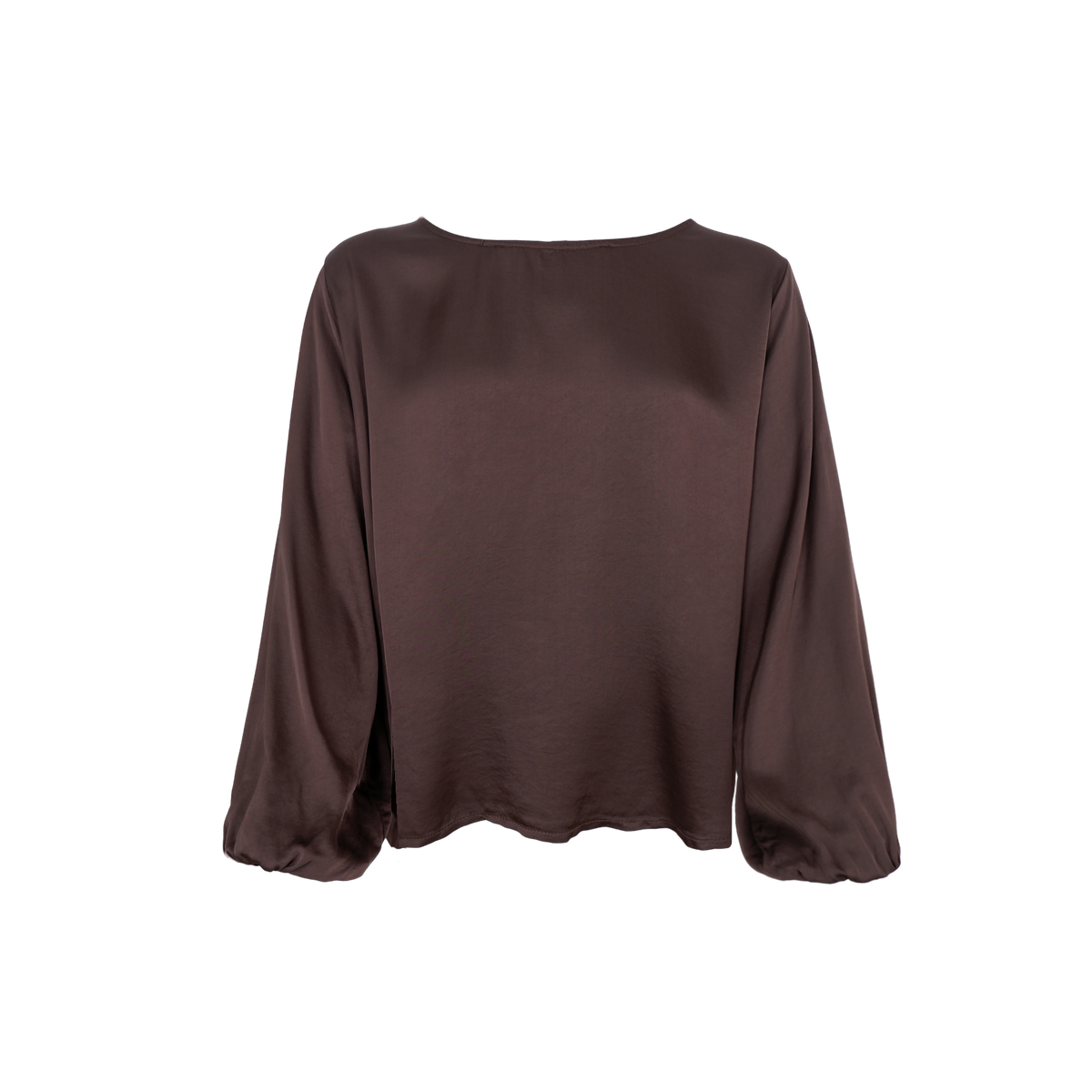 Black Colour Mabel LS Blus Coffee