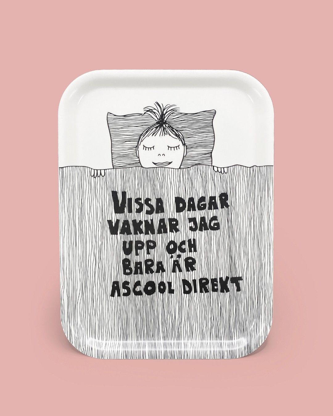 Skaperian Frukostbricka Ascool Svartvit