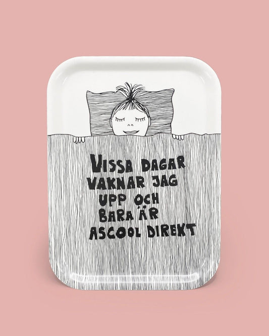 Skaperian Frukostbricka Ascool Svartvit