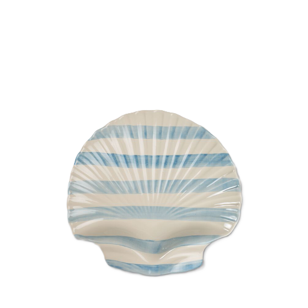 ByOn uppläggningsfat Armona Stripe Blå/vit stor
