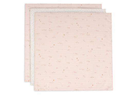 Jollein Muslinfilt 70x70cm Pretty Picnic 3-pack