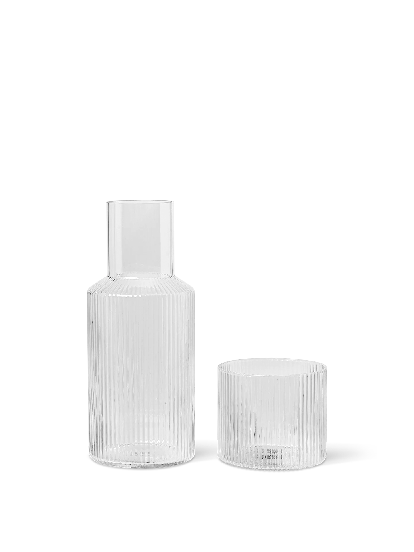 Ferm Living Ripple Smalll Carafe Set- Clear
