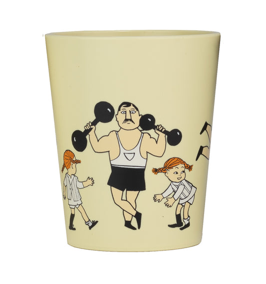 Rätt Start Pippi Cirkus, Tumblermugg, gul