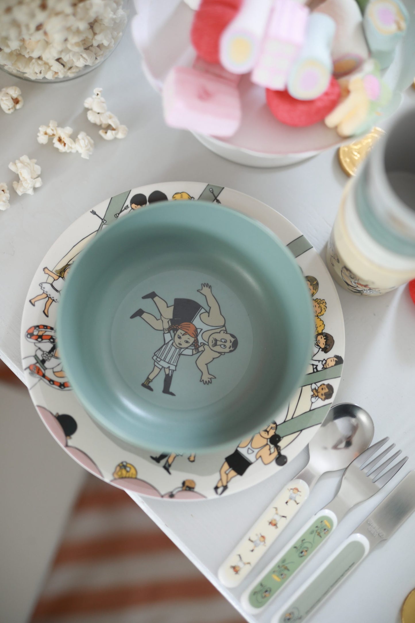 Rätt start Pippi Cirkus Skål Grön