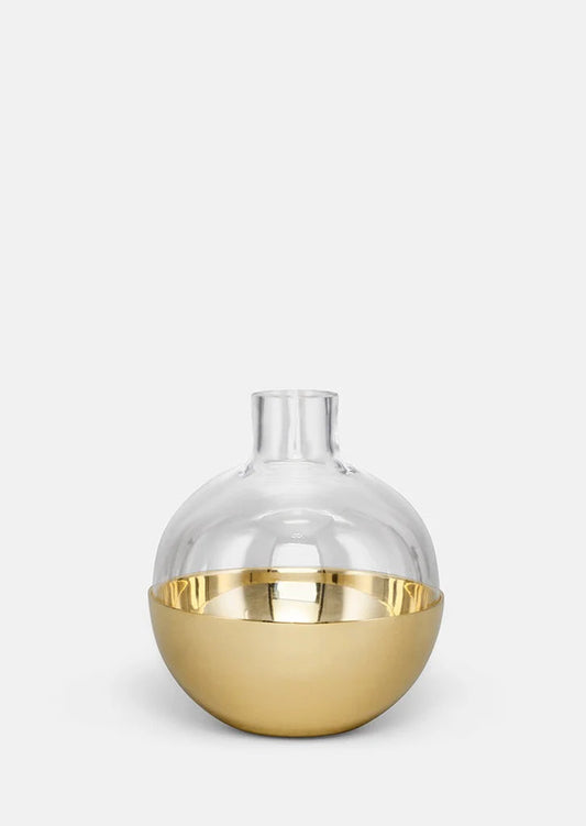 Skultuna Pomme Vas & Candle holder Brass small