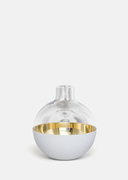 Skultuna Pomme Vas & Candle holder White Small