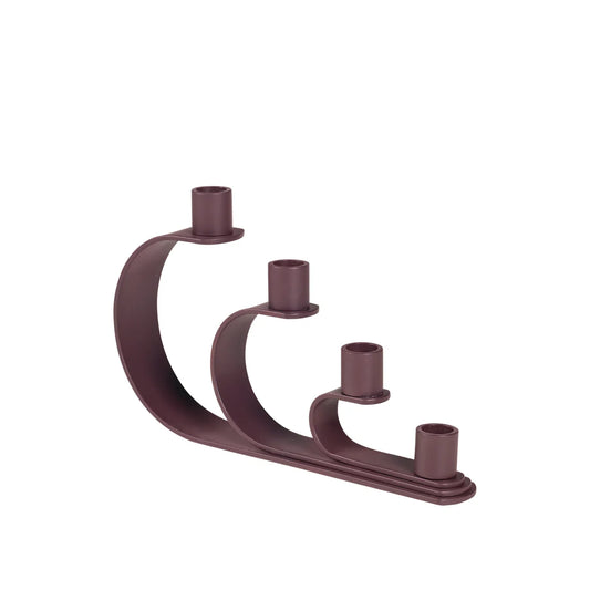 Broste Copenhagen Nami Ljusstake Chocolate Brown