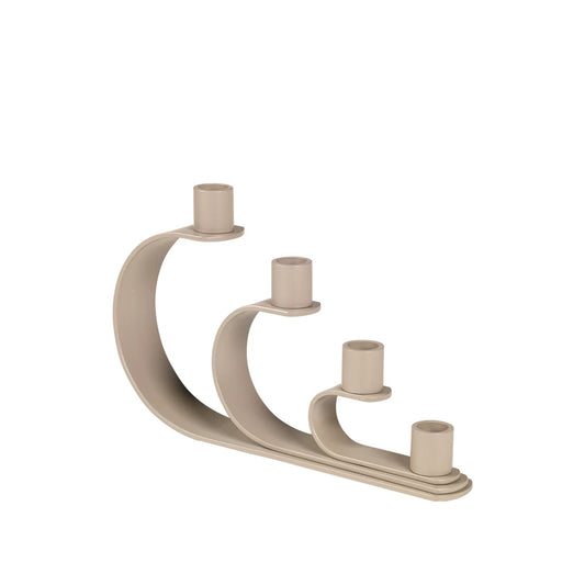 Broste Copenhagen Nami Ljusstake Taupe Beige