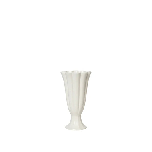 Broste Heli Vase S Cream 12x22cm