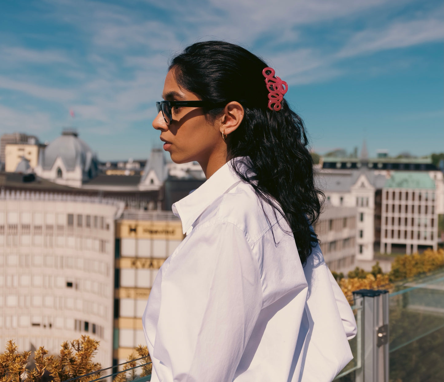 Love Hårklämma 8cm Lipstick Red