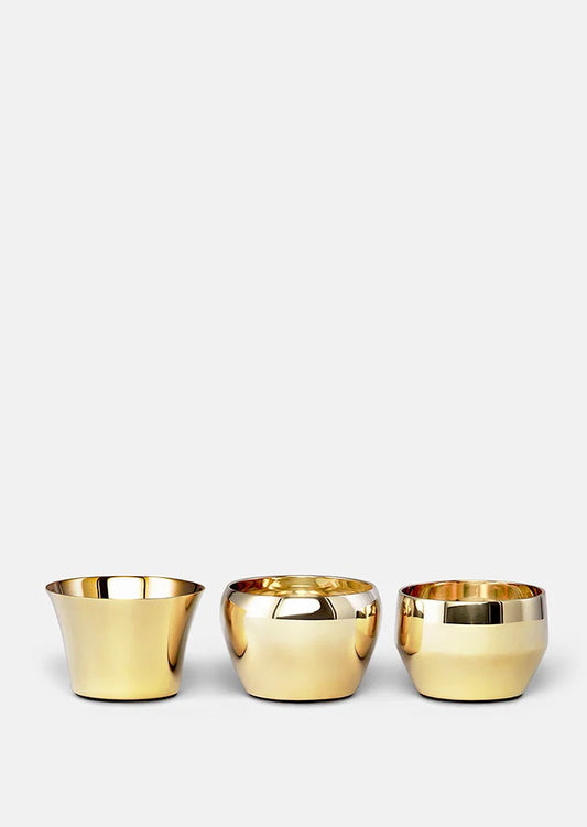 Skultuna Kin Ljuslykta 3-pack Brass