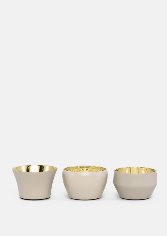 Skultuna Kin Ljuslykta 3 pack Beige