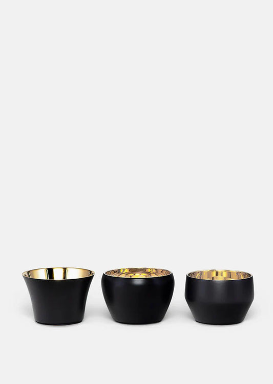 Skultuna Kin Ljuslykta 3 pack  Black