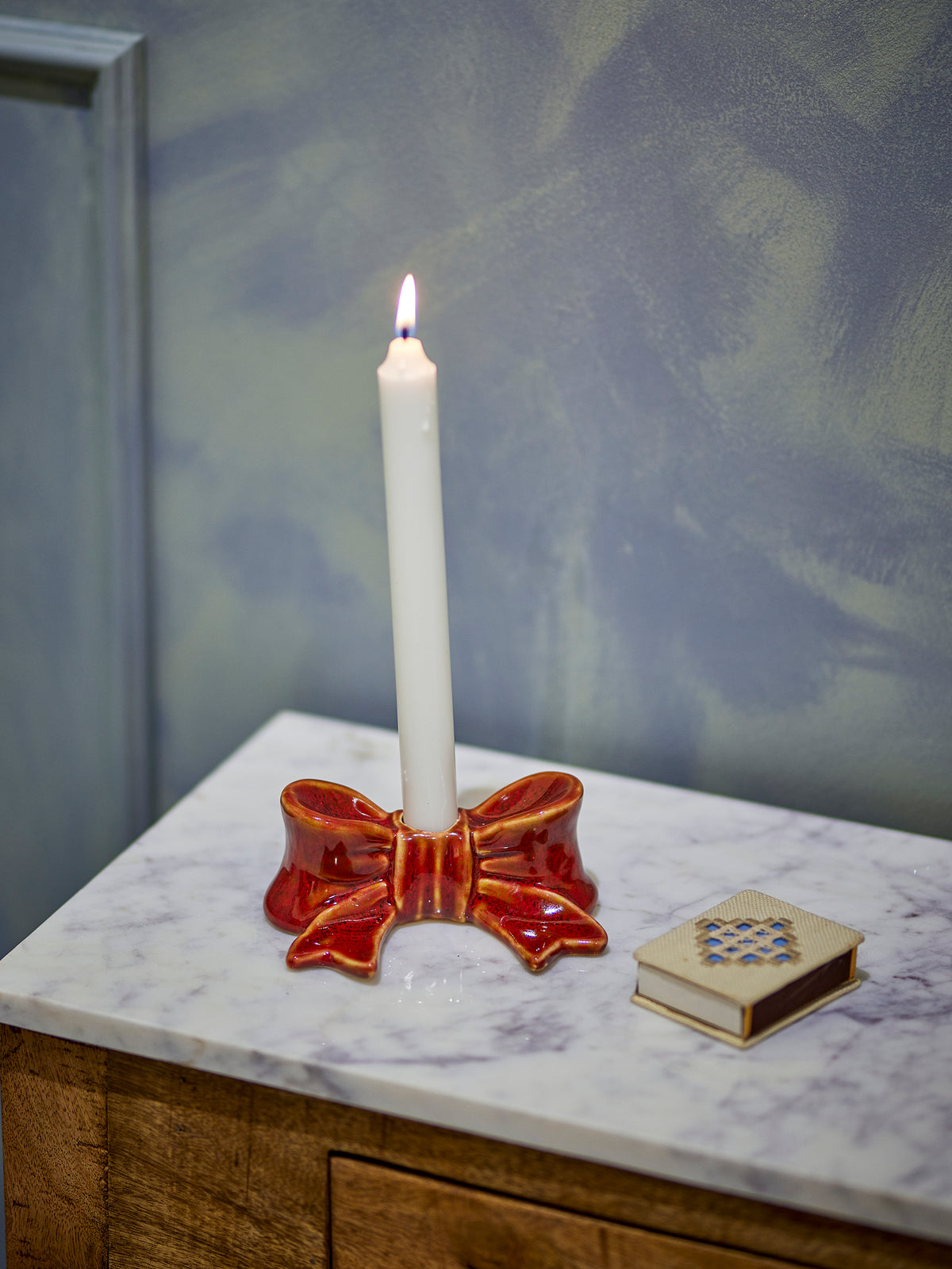 Bloomingville Rosett-ljusstake Röd