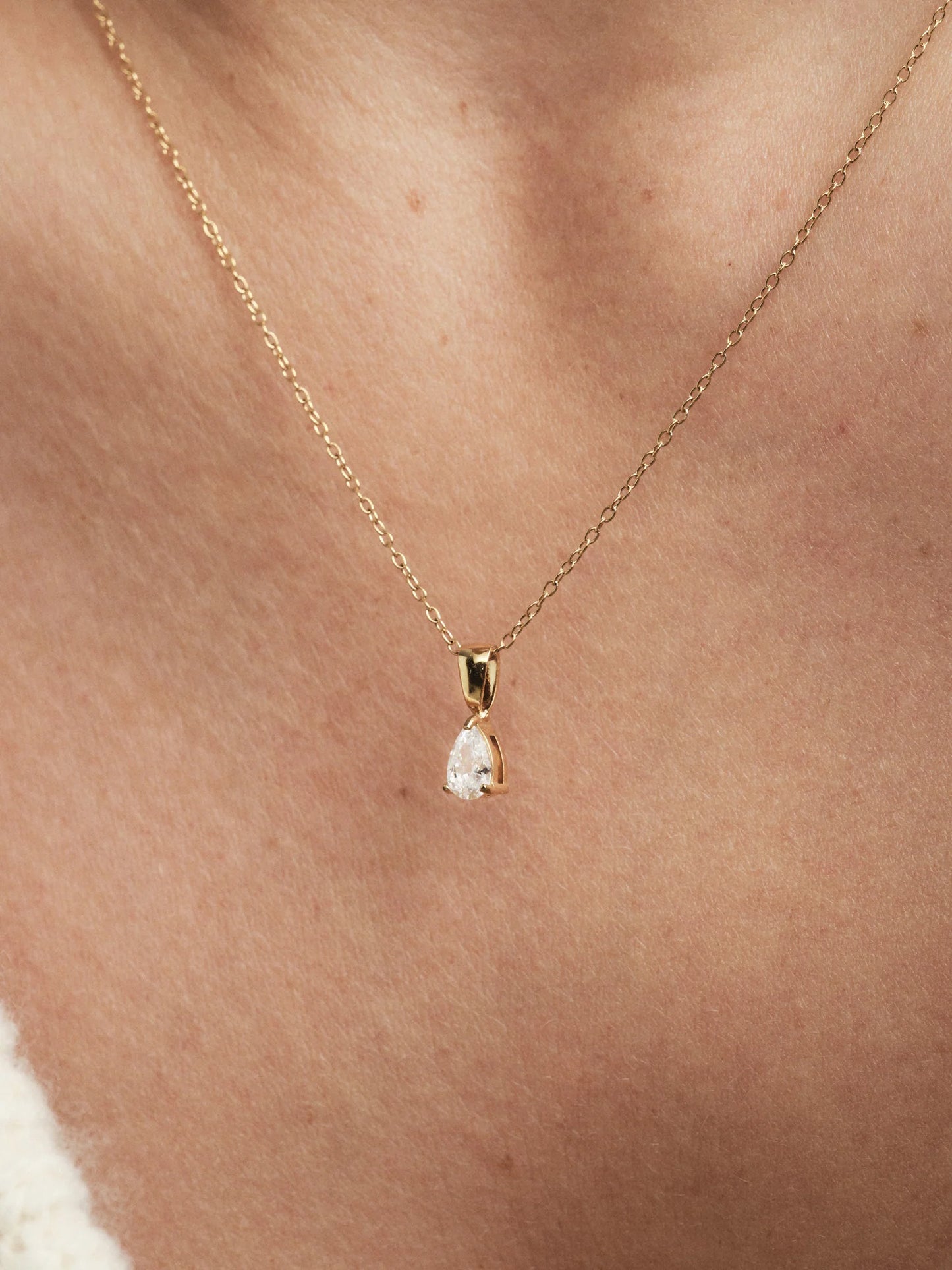 Mockberg Belle Halsband Guld - vit
