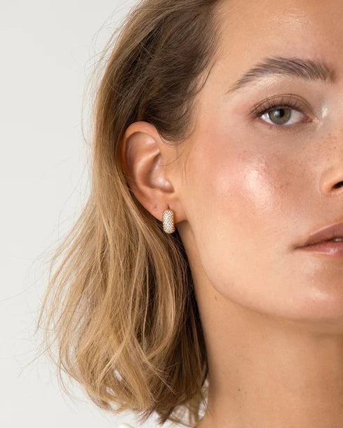 Mockberg Waterproof Amour Gold Hoops Small