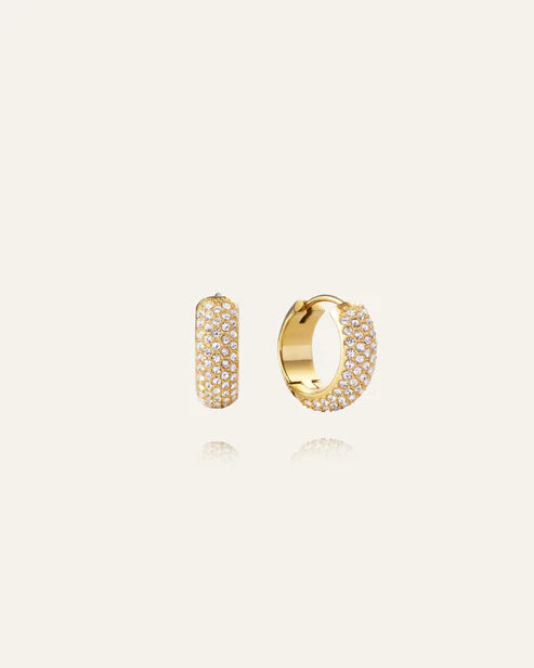 Mockberg Waterproof Amour Gold Hoops Medium