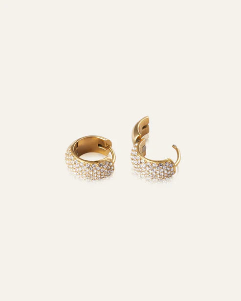 Mockberg Waterproof Amour Gold Hoops Small