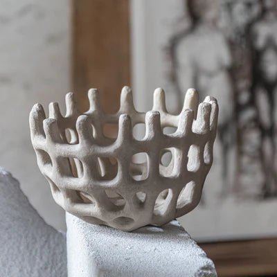 Mette Ditmer Art Piece Flätad Skål Sand