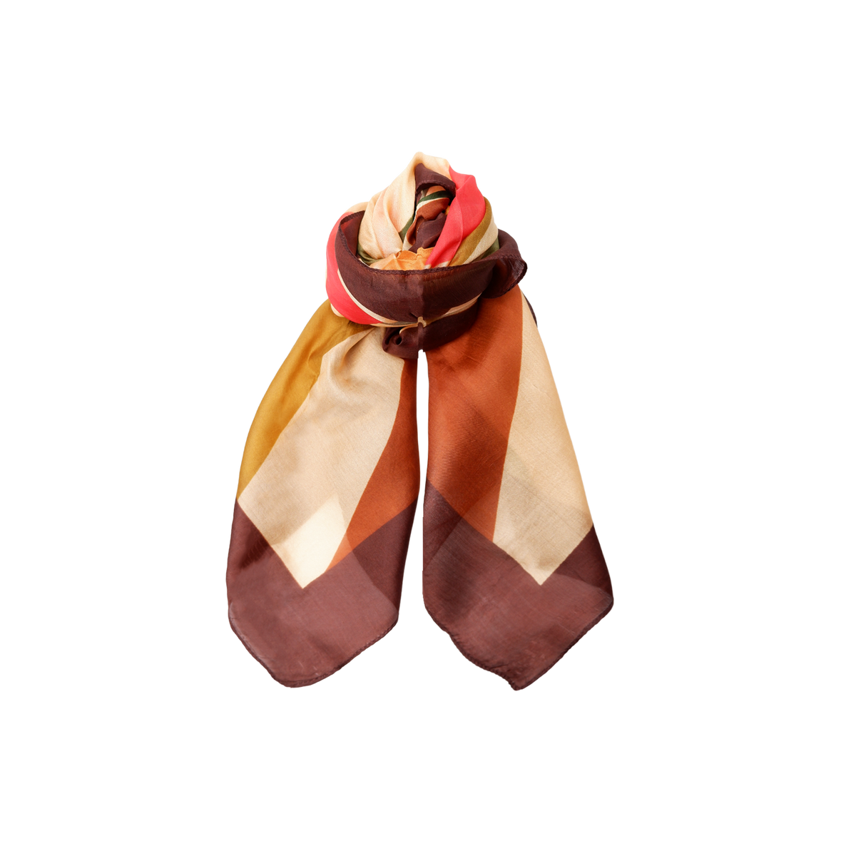 Black Colour Farrago Silk Scarf