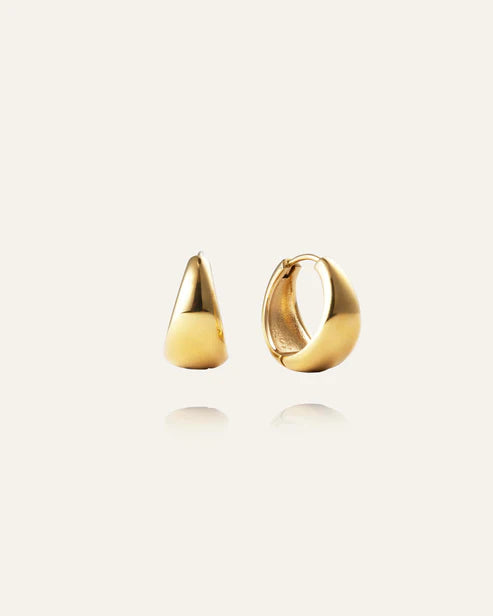 Mockberg Waterproof Bold Hoops Gold Large