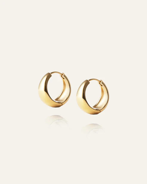 Mockberg Waterproof Bold Hoops Gold Large