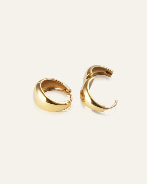 Mockberg Waterproof Bold Hoops Gold Large