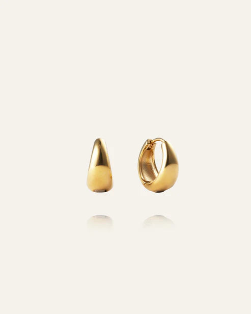 Mockberg Waterproof Bold Hoops Gold Medium