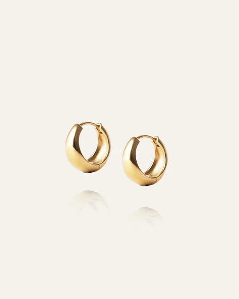 Mockberg Waterproof Bold Hoops Gold Medium